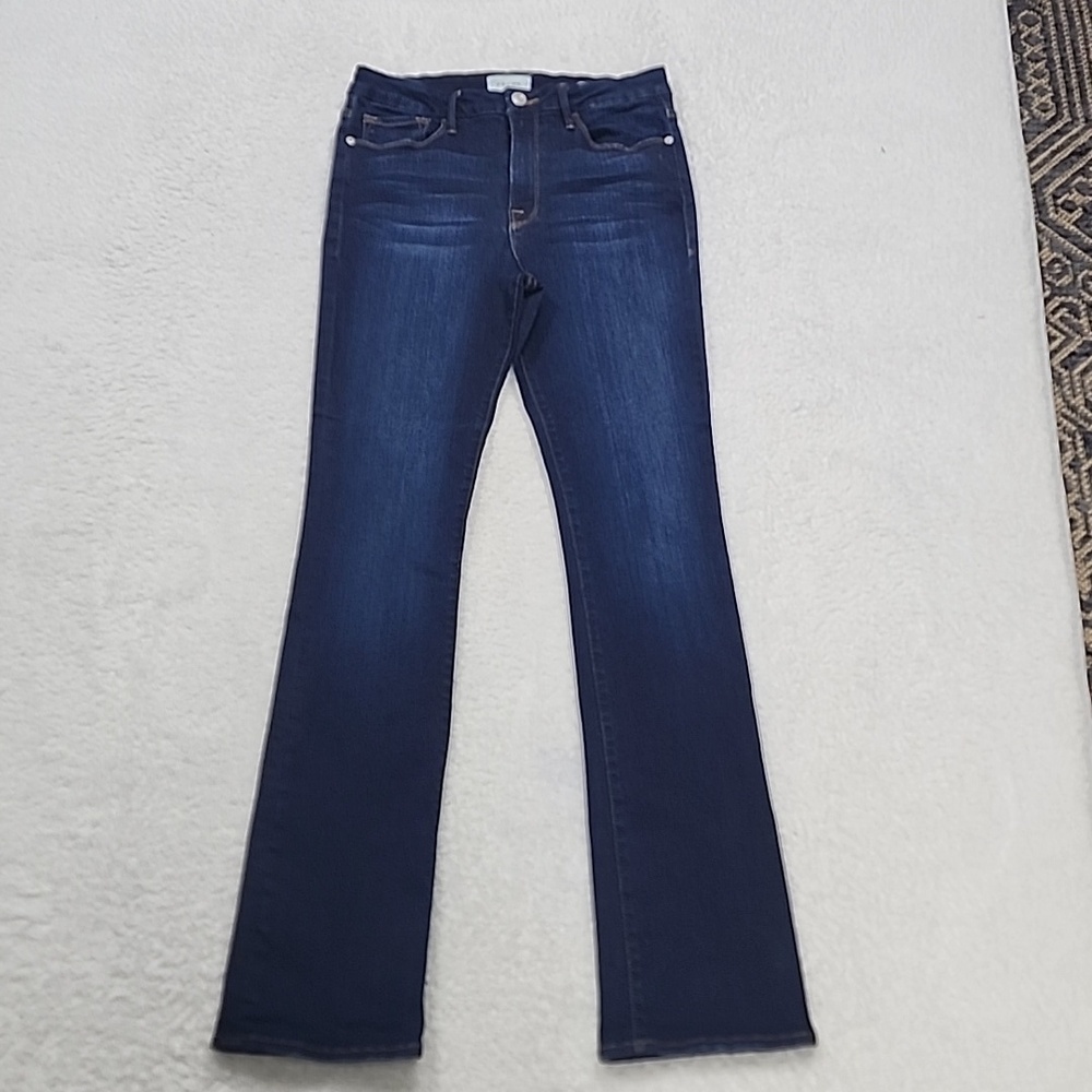 Frame Denim Le Mini Boot Jeans In Augusta - Picture 4 of 14